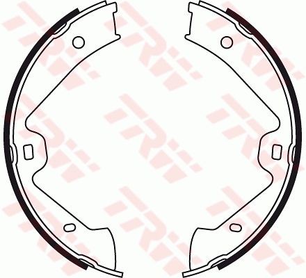 TRW Handbromsbackar GS8776 TRW GS8776 Handbroms 912 Targa original