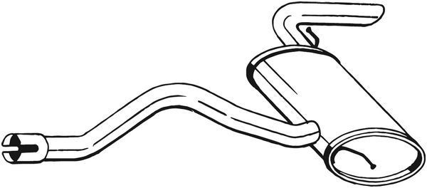 BOSAL Marmitta 175-431 BOSAL 175-431 Marmitte Peugeot 206 originali