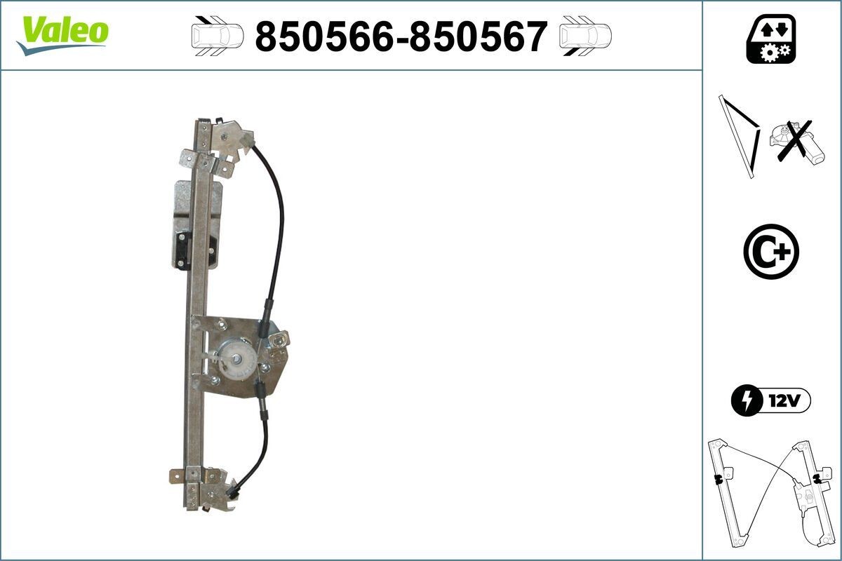 VALEO Alzacristallo 850566 VALEO 850566 Alzacristallo