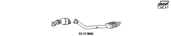 HJS Retrofit Kit, catalyst/soot particulate filter (combi-system) 93 11 9043 HJS 93 11 9043 SKODA Euro1- / euro2- / d3 conversion price uk