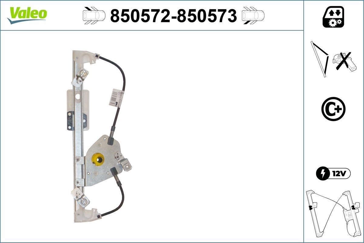 VALEO Vindusheis 850572 Vindusheis VALEO Ford S-MAX 850572