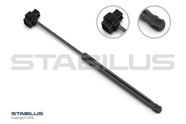 Gassfjær, motorpanser STABILUS 645787 STABILUS LIFT-O-MAT 645787 Panser gassfjær OPEL ZAFIRA 2009