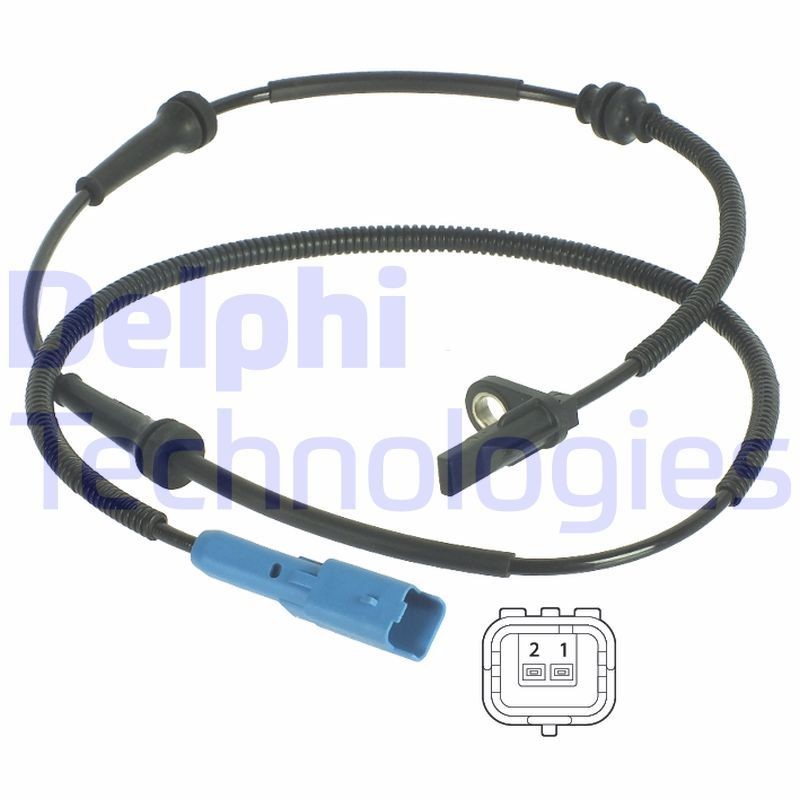 Wielsnelheidssensor (ABS) DELPHI SS20133 DELPHI SS20133 Wielsnelheidssensor (ABS) CITROËN C2 2014