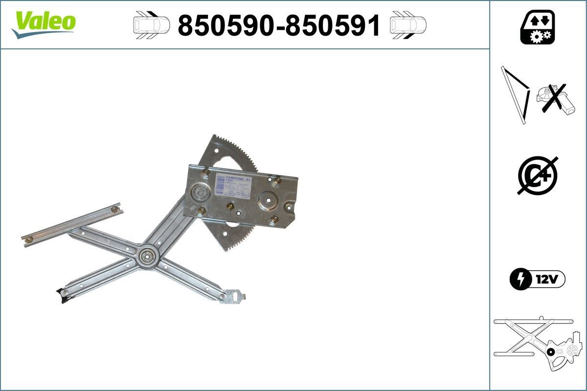 VALEO Fönsterhiss 850590 850590 Fönsterhiss VALEO MERCEDES-BENZ VARIO
