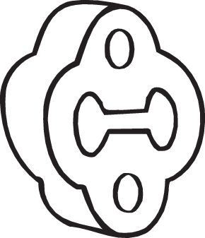 BOSAL Gummibånd, udstødningssystem 255-168 BOSAL 255-168 Kia Rio UB Gummibånd, udstødningssystem pris