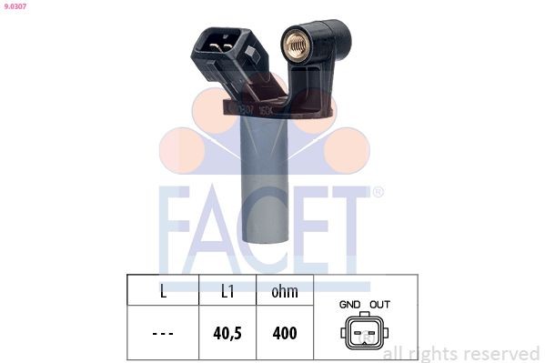 Krukassensor FACET 9.0307 FACET 9.0307: Krukas-sensor Land Rover DEFENDER 2013