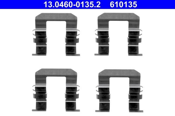 ATE Kit accessori, pastiglia freno 13.0460-0135.2 13.0460-0135.2 costo Kit accessori, pastiglia freno OPEL VECTRA ATE