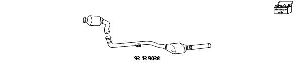 HJS Nabouwset, katalysator / roetfilter (combisysteem) 93 13 9038 HJS 93 13 9038 originele Euro1- / euro2- / d3- omstelling Fiorino II Van (146) kosten