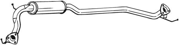 BOSAL Silencieux intermédiaire 283-697 283-697 BOSAL Tuyau d'échappement intermédiaire Dacia pas cher