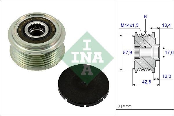 INA Dynamopoelie 535 0240 10 INA 535 0240 10 Dynamo poelie Subaru Impreza GFC goedkoop
