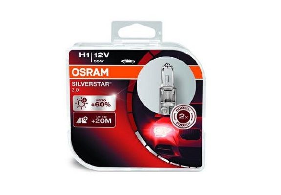 OSRAM Żiarovka pre diaľkový svetlomet 64150SV2-HCB 64150SV2-HCB OSRAM SILVERSTAR 2.0 H1 Žiarovka hlavného svetlometu