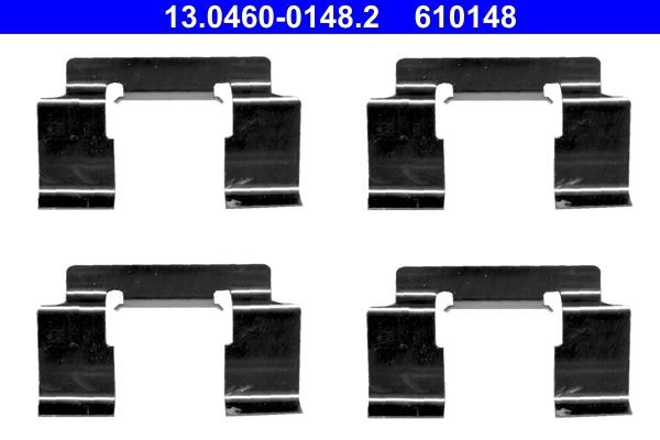 ATE Monteringssett, bremseklosser 13.0460-0148.2 Tibehørsett, skivebremse belegg ATE Nissan NOTE 13.0460-0148.2