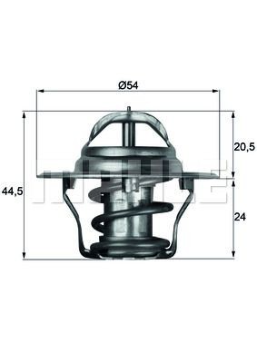 BEHR THERMOT-TRONIK Termostato motore TX 4 83D BEHR THERMOT-TRONIK TX 4 83D Termostato radiatore Virage V8 Volante prezzo