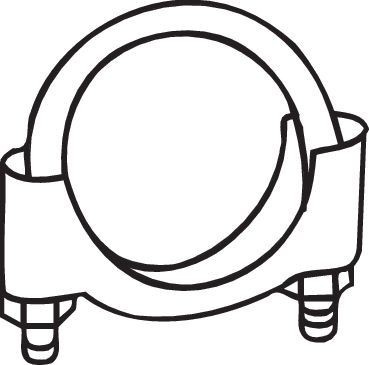 BOSAL Pezzo per fissaggio, Imp. gas scarico 250-250 BOSAL 250-250 Pezzo per fissaggio, Imp. gas scarico