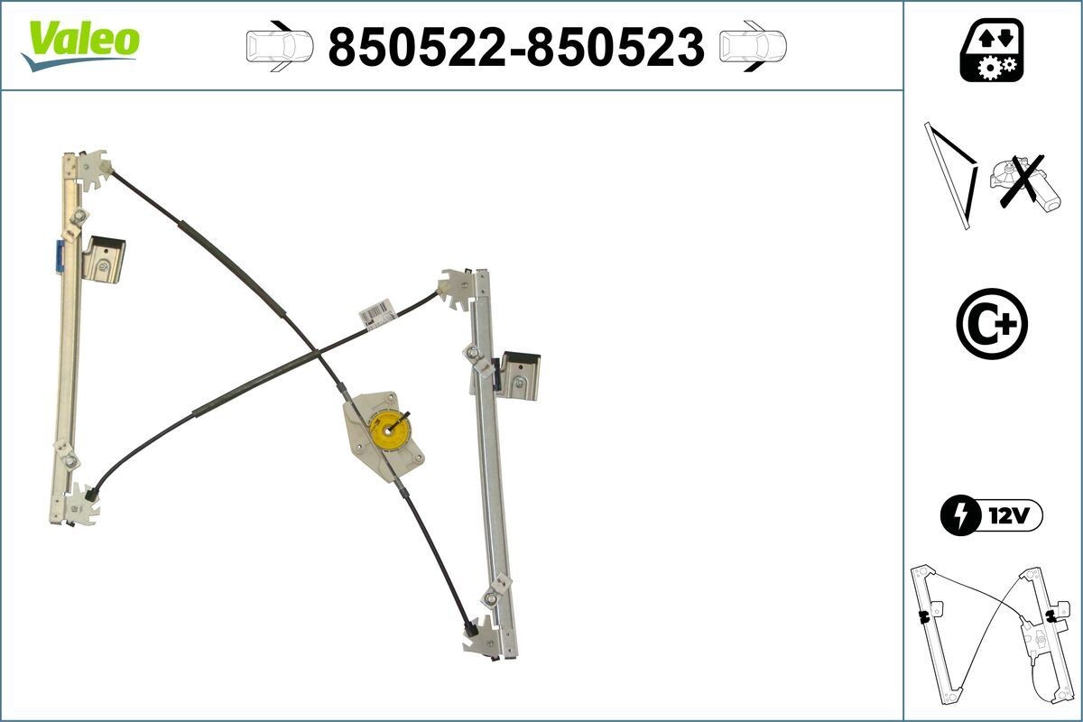 VALEO Window regulator 850522 850522 VALEO window regulator for VW TOURAN