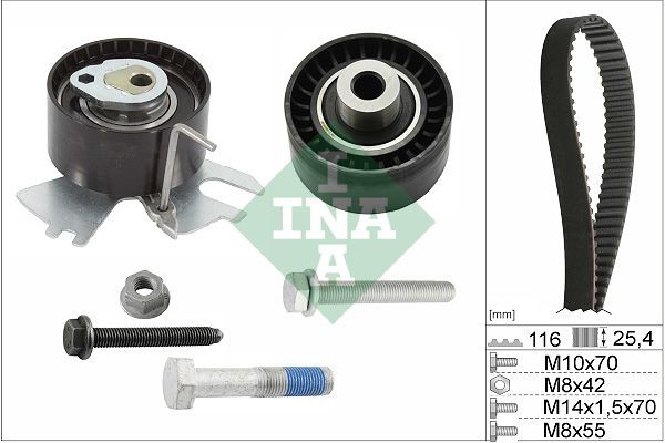 INA Jogo de correias dentadas 530 0558 10 INA 530 0558 10 Kit de correia de distribuição Ford Kuga Mk1 originais preço