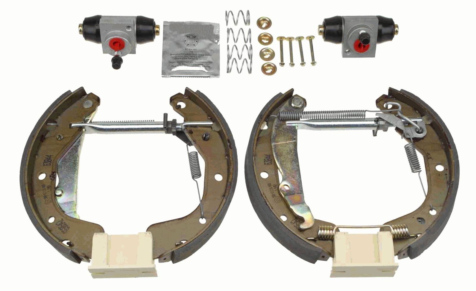 Brake Set, drum brakes TRW GSK1622 TRW Superkit GSK1622 Opel CORSA 1999 Drum brake kit price
