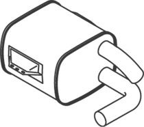 DINEX Midden- / einddemper 50461 Uitlaat, demper DINEX NEMO 50461 goedkoop