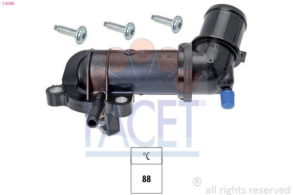 FACET Kühlwasserthermostat 7.8786 Kühlmittelthermostat FACET Volvo 740 7.8786