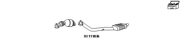 HJS Retrofit Kit, catalyst/soot particulate filter (combi-system) 93 11 9036 HJS 93 11 9036 DAEWOO Euro1- / euro2- / d3 conversion replacement cost