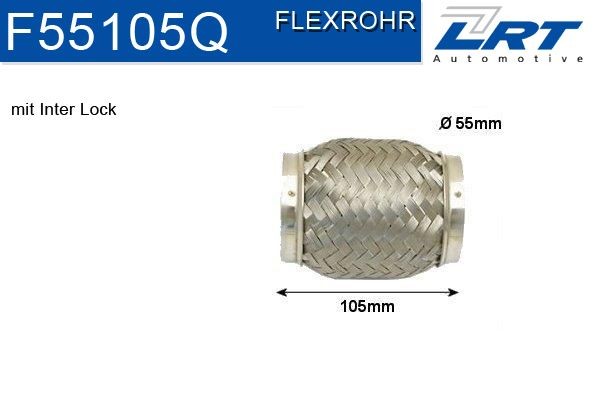 LRT Tresse d'échappement F55105Q F55105Q Tresse d'échappement LRT CHEVROLET SPARK