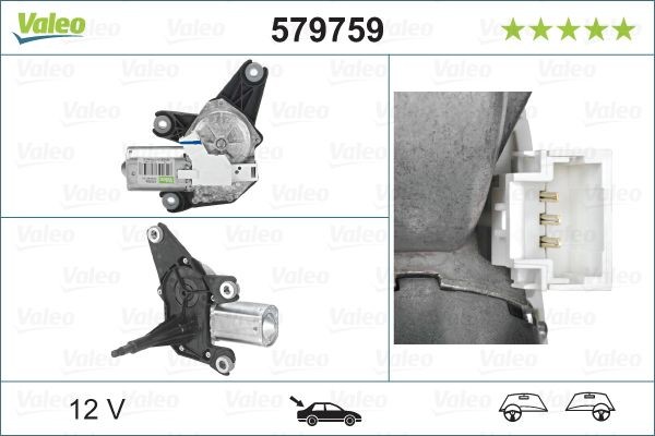 Motor stieračov VALEO 579759 VALEO 579759 Motorček stieračov RENAULT ESPACE 2005