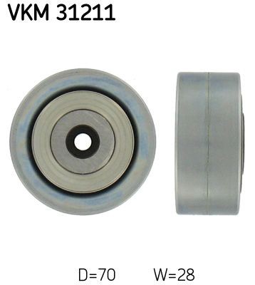 SKF Deflection / Guide Pulley, v-ribbed belt VKM 31211 VKM 31211 SKF guide pulley VW TOURAN