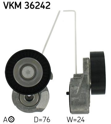 SKF Spännrulle, aggregatrem VKM 36242 Byta Spännrulle JAGUAR XF pris SKF VKM 36242