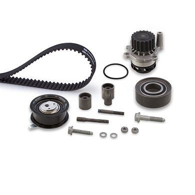 Wasserpumpe + Zahnriemensatz GATES KP15559XS-1 GATES PowerGrip KP15559XS-1: Zahnriemenwechsel-Set Volkswagen CADDY 2004