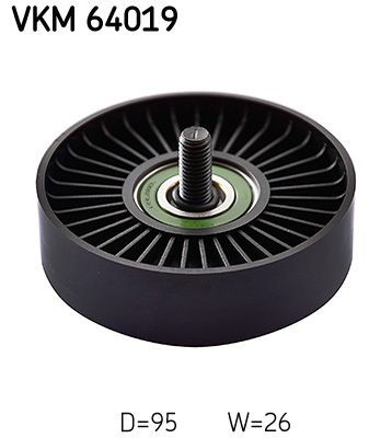 SKF Polia de desvio / de guia, correia trapezoidal estriada VKM 64019 Polia de desvio KIA SKF VKM 64019