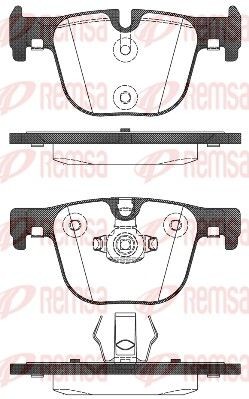 REMSA Bromsbelägg 1493.00 1493.00 REMSA bromsklossar BMW X4