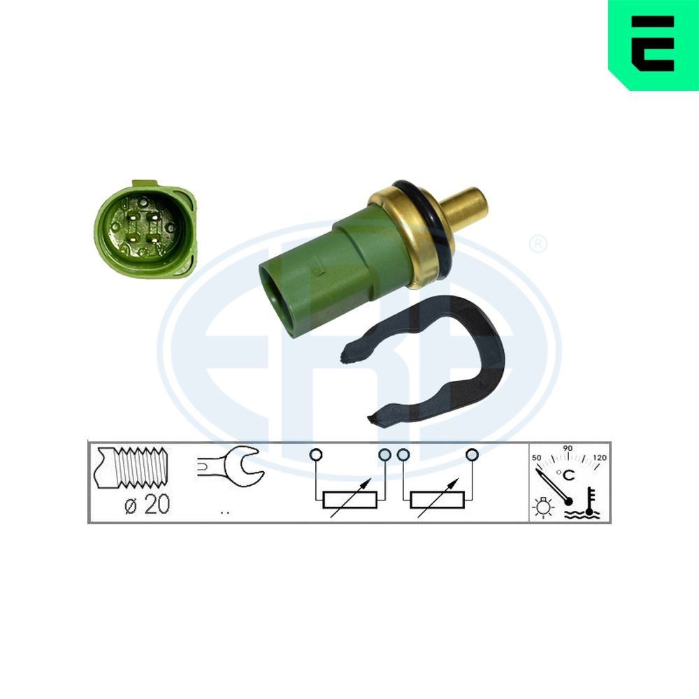 ERA Sensor, coolant temperature 330496 ERA 330496 ALFA ROMEO 159 coolant temperature sending unit replacement