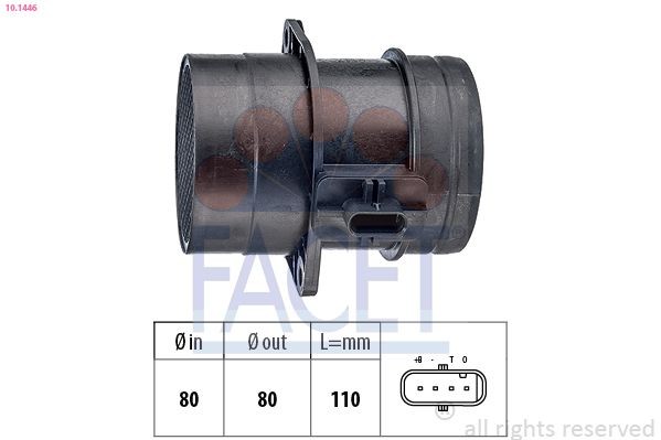 FACET Debimetro 10.1446 10.1446 costo Debimetro Volkswagen SCIROCCO FACET
