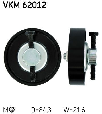SKF Spännrulle, aggregatrem VKM 62012 Nissan Micra k13 Spännrulle SKF VKM 62012