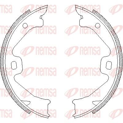 REMSA Ganasce freno a mano 4704.00 REMSA 4704.00 Ganasce freno a mano MG prezzo