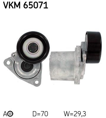 SKF Spännrulle, aggregatrem VKM 65071 VKM 65071 SKF spännrulle drivrem KIA STINGER