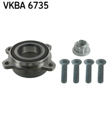 Kit de rolamento de roda SKF VKBA 6735 SKF VKBA 6735 Cubo da roda PORSCHE CAYENNE 2010