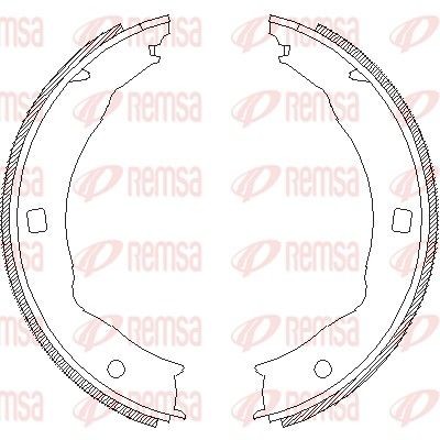REMSA Handremschoenen 4717.00 Citroën C8 Handremschoenen REMSA 4717.00