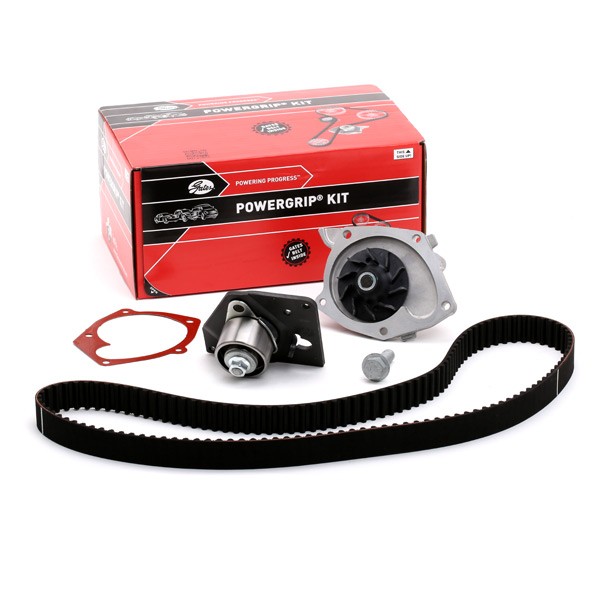 GATES Water pump and timing belt kit KP15552XS GATES KP15552XS NISSAN Elgrand III (E52) cam belt kit replacement
