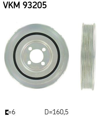 SKF Krukaspoelie VKM 93205 Krukas, poelie SKF LEXUS VKM 93205