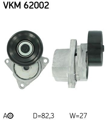 Spännrulle, aggregatrem SKF VKM 62002 SKF VKM 62002 Spännrulle NISSAN PRIMERA 2011
