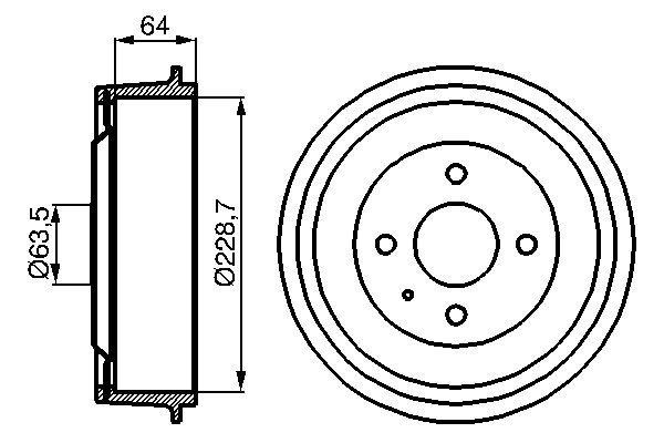 Bromstrumma BOSCH 0 986 477 012 BOSCH 0 986 477 012 Bromstrummor FORD CAPRI 2025