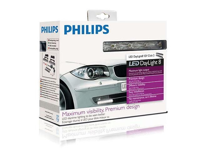 PHILIPS Daglygtesæt 12824WLEDX1 Daglygtesæt PHILIPS TESLA 12824WLEDX1