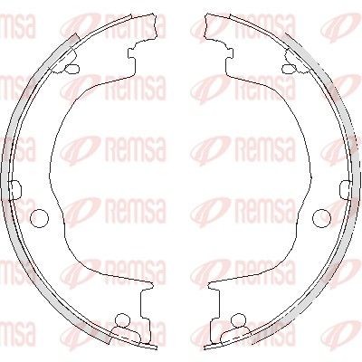 REMSA Piduriklotside komplekt, seisupidur 4749.00 Piduriklotside seisupidur REMSA Hyundai ATOS 4749.00