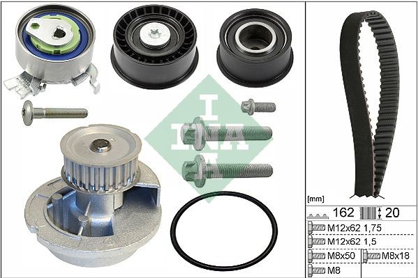 INA Kit de distribution + pompe à eau 530 0443 31 Chevrolet VOLT Pompe à eau + kits de courroies moteur INA 530 0443 31