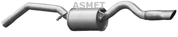 Bakre eksospotte ASMET 01.058 ASMET 01.058: Bakpotte Mercedes A-Klasse 2006