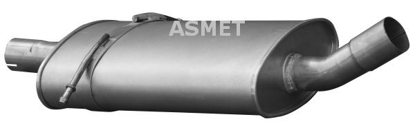 ASMET Middle silencer 01.061 01.061 ASMET middle silencer for MASERATI BITURBO