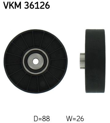 SKF Geleiderol / omdraairol v-snaren VKM 36126 Volvo V40 Hatchback Geleiderol SKF VKM 36126