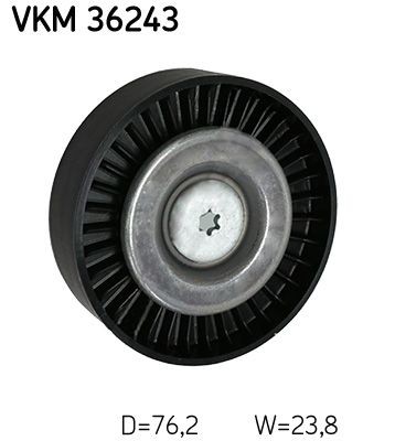 SKF Geleiderol / omdraairol v-snaren VKM 36243 VKM 36243 Geleiderol poly v-riem LAND ROVER DISCOVERY SKF