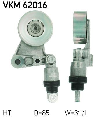 Rullo tenditore cinghia Poly-V SKF VKM 62016 SKF VKM 62016 Rullo tendicinghia NISSAN TERRANO 2002
